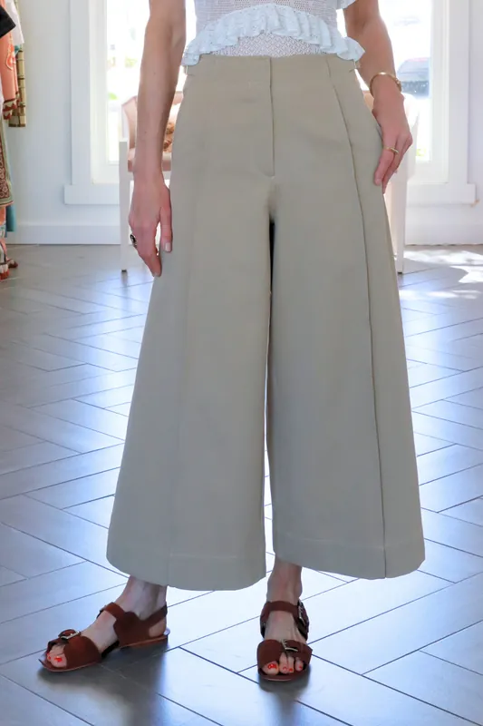 Sascha Cropped Trouser | Sahara - Ulla Johnson