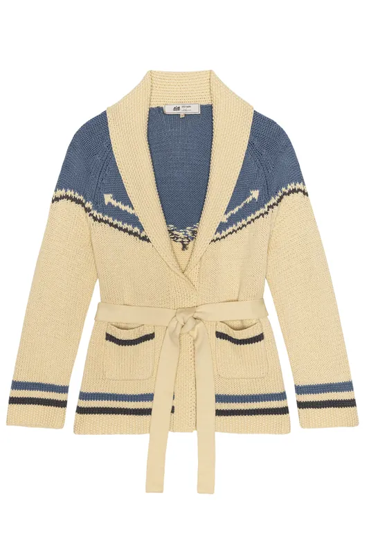 The Western Riding Cardigan Sweater | Robin Blue - The Great.