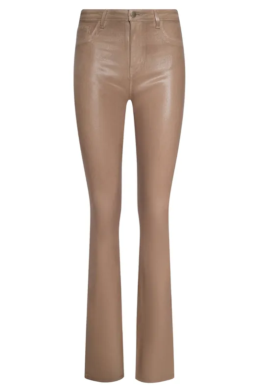 Marty Coated Flare Jean | Cappuccino - L'Agence