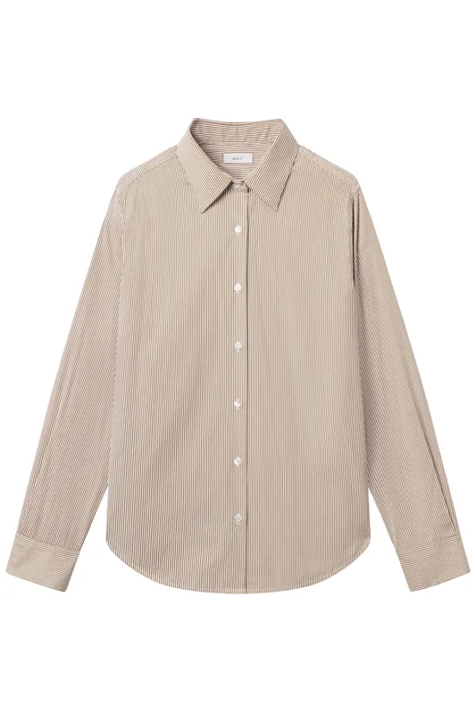 Mason Relaxed Cotton Shirt | Pearl/Aged Bronze - A.L.C.