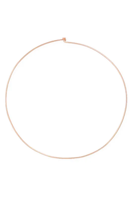 Wave Gold Wire Necklace | 17in - Dezso by Sara Beltran
