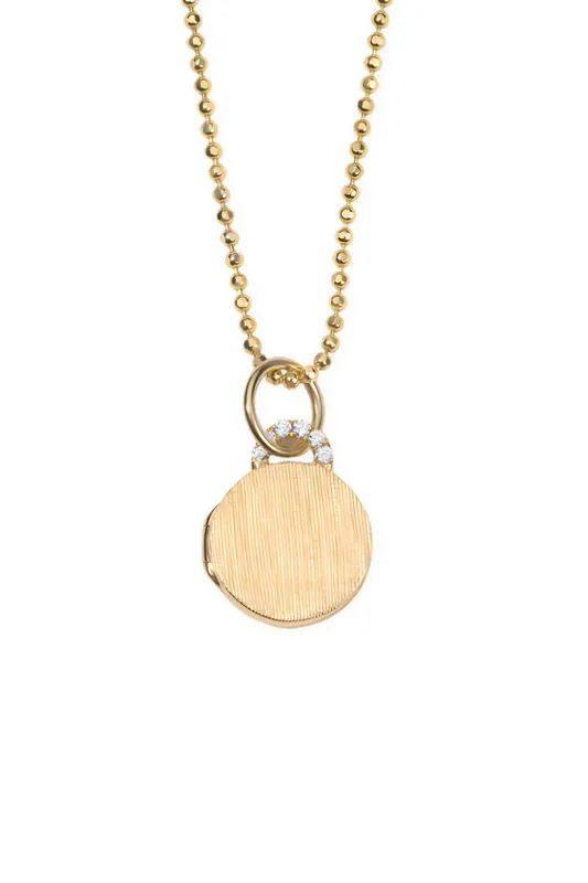Mini Diamond Arch Locket Necklace - Devon Woodhill