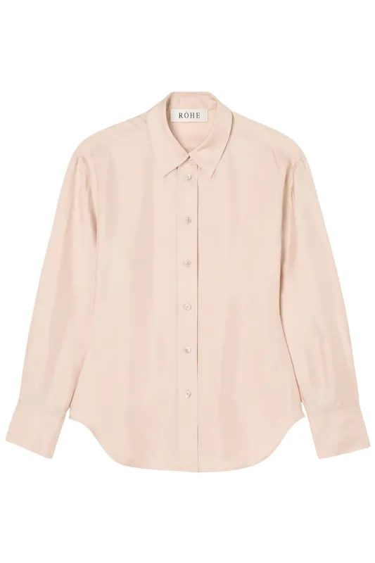 Shaped Silk Shirt | Rose - Rohe