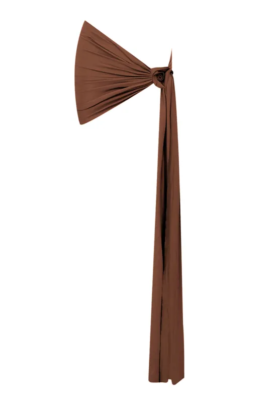 Pestagua Skirt | Cocoa Brown - Maygel Coronel