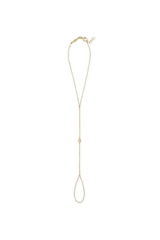 Diamond Bezel Finger Bracelet - Jacquie Aiche