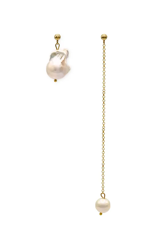 Asymmetric Pearl Earrings - Magda Butrym