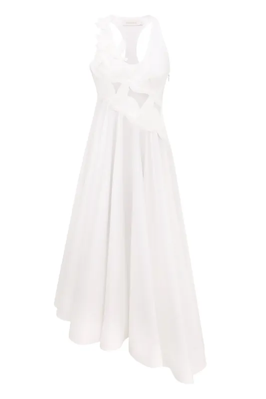 Luna Applique Midi Dress | Ivory - Zimmermann