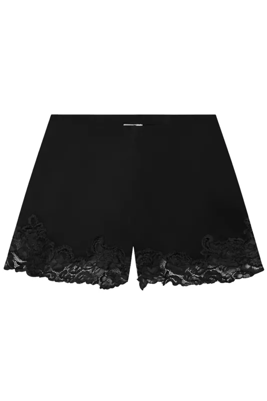 Pipa Satin and Lace Short | Black/Black - A.L.C.