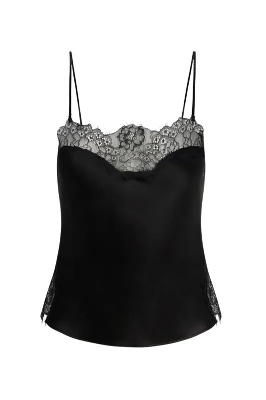 Silk Lace Cami | Black - SPRWMN