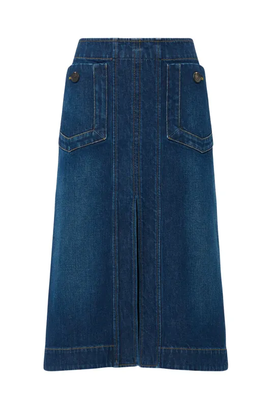 Fernanda Skirt | Dark Indigo - Callas Milano