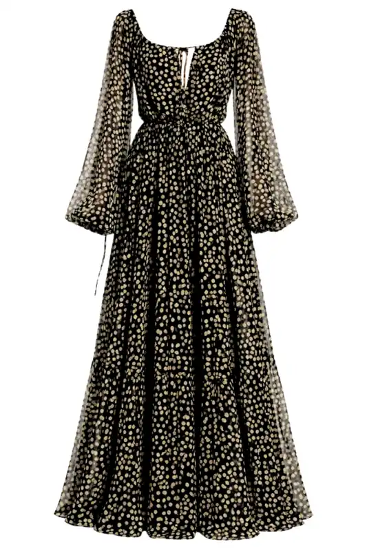 Tabatha Dress | Polka Dot B&W - Françoise