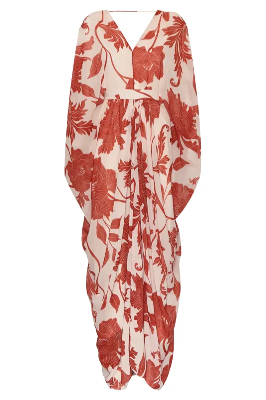 Cefalonia Dress | Red Florals - Andres Otalora