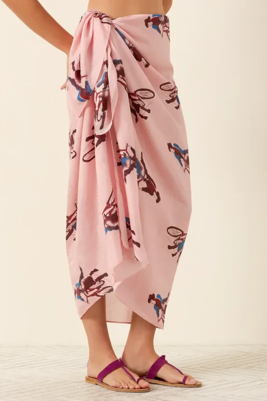 Soraya Parisian Pedal Sarong | Light Pink - Alix of Bohemia