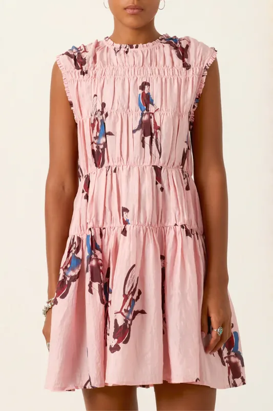 Jule Parisian Pedal Dress | Light Pink - Alix of Bohemia