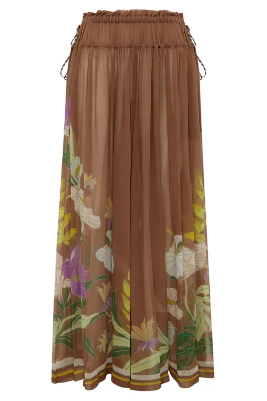 Alfie Ruched Pant | Chocolate - Alémais