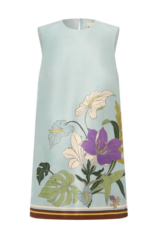 Alfie Mini Dress | Ice Blue - Alémais