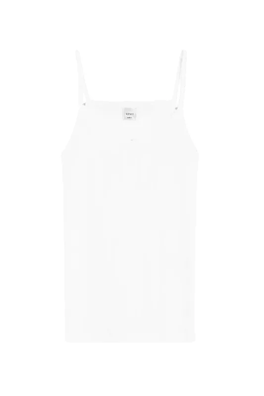 Pointelle Tank Top | White - LESET