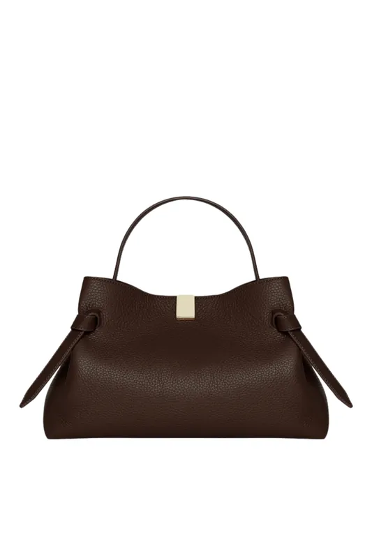 Gyoza Leather Handbag | Espresso - Yuzefi