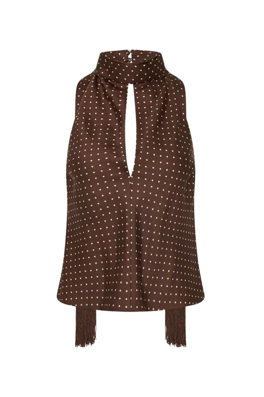 Phoebe Top | Chocolate Vanilla - Posse