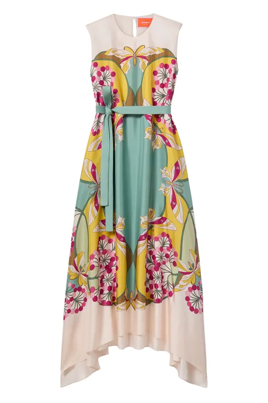 San Carlo Dress | Florette Placeé Fuchsia - La DoubleJ
