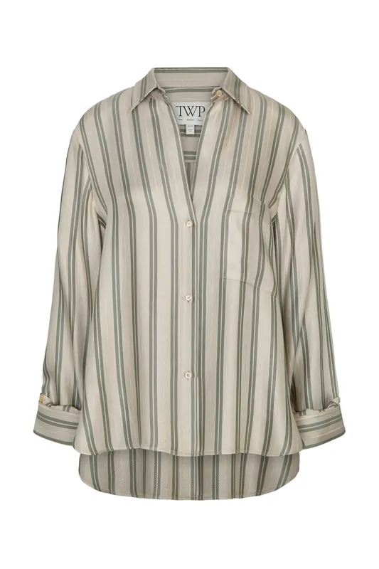 Next Morning Shirt | Ivory/Green - TWP