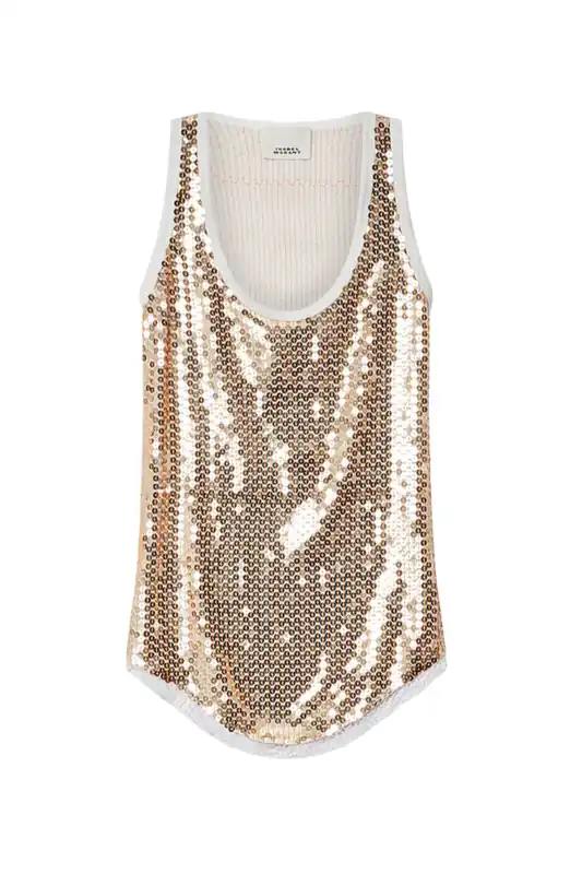 Renelle Tank | Gold - Isabel Marant
