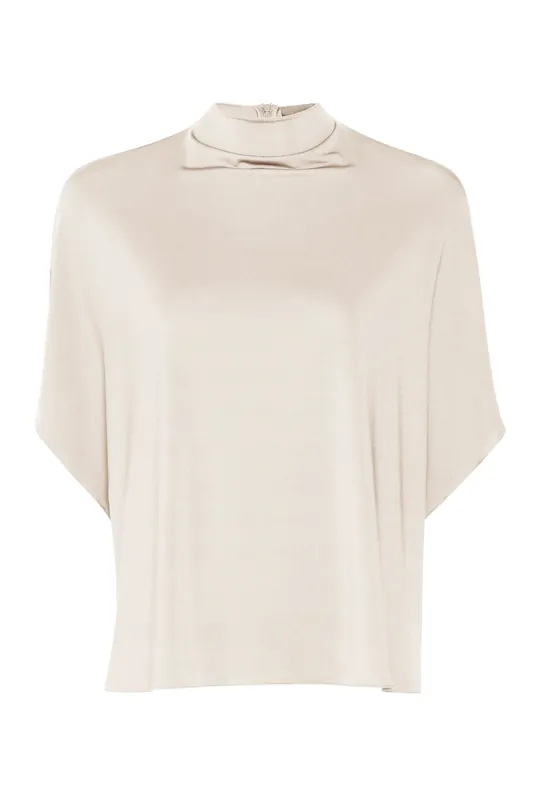 Jersey Cape Tee | Cream - Lapointe