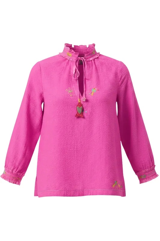 Mithai Shirt Top | Pink - Nikasha