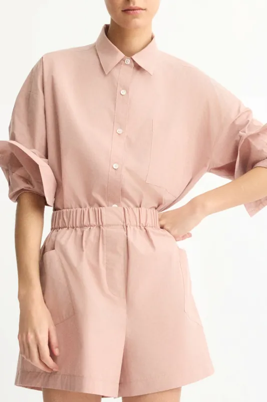 Watts Side Button Down Shirt | Dusty Rose - Arlo Mott