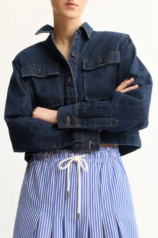Henry Shirt Jacket | Dark Blue - Arlo Mott