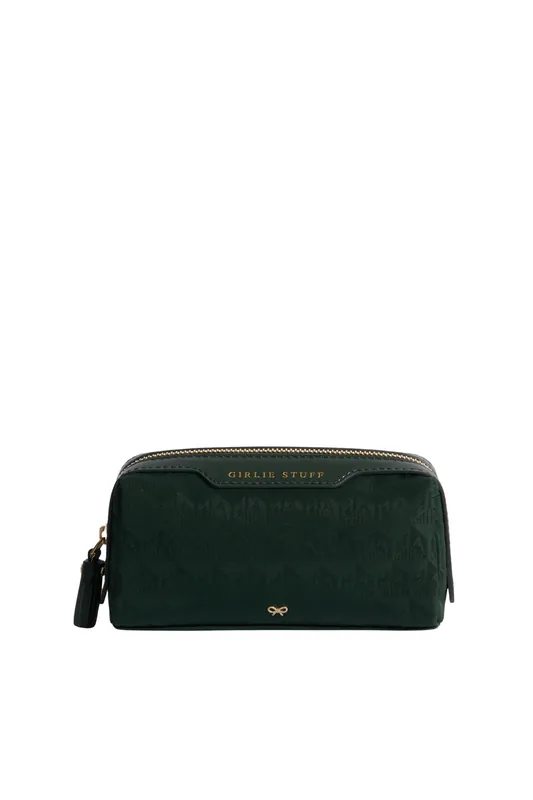 Logo Girlie Stuff Pouch | Dark Holly - Anya Hindmarch