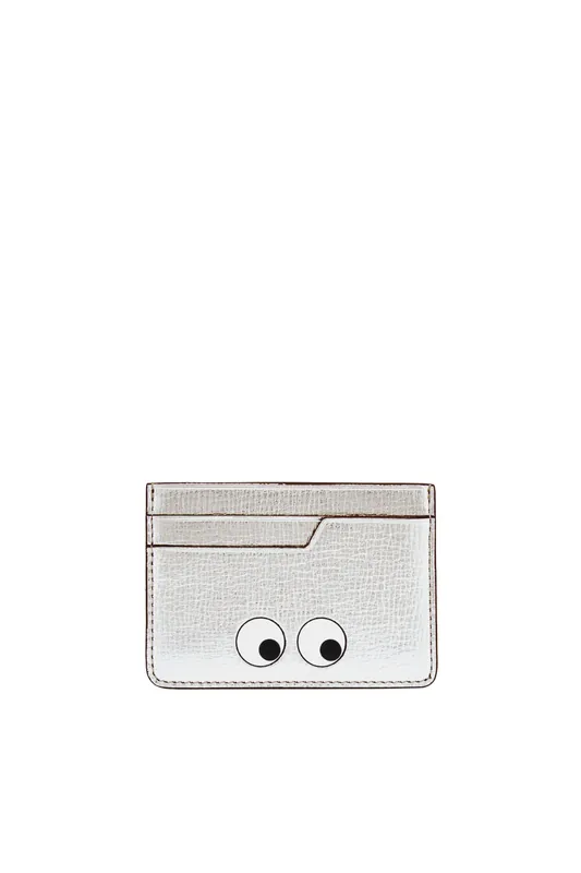 Eyes Card Case | Silver - Anya Hindmarch