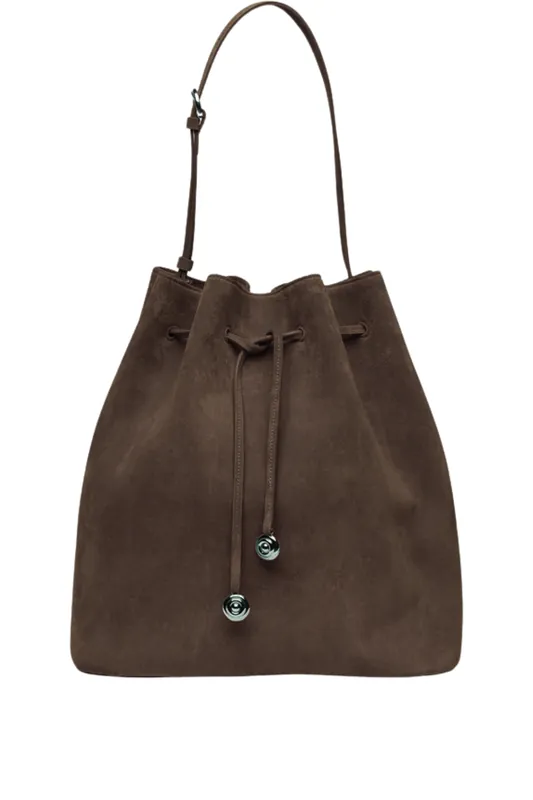 Charm Bucket Bag | Dark Brown - Liffner