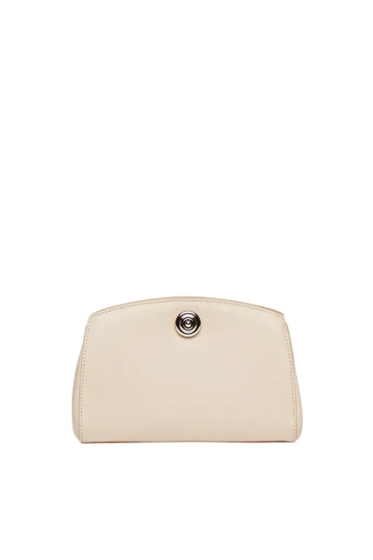 Pushlock Clutch | Cream - Liffner