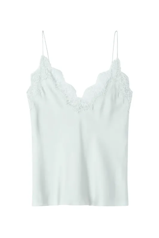 Lace Silk Camisole | Foam - Rohe