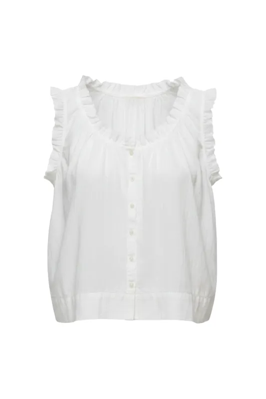 The Vignette Top | White - The Great.