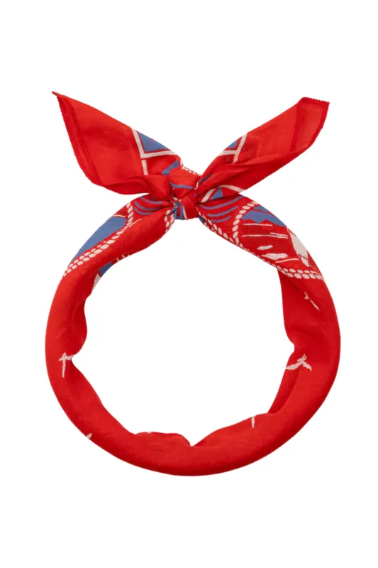 The Sailboat Bandana | Red - The Great.