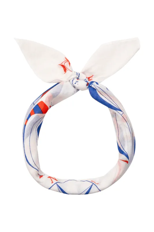 The Sailboat Bandana | White - The Great.