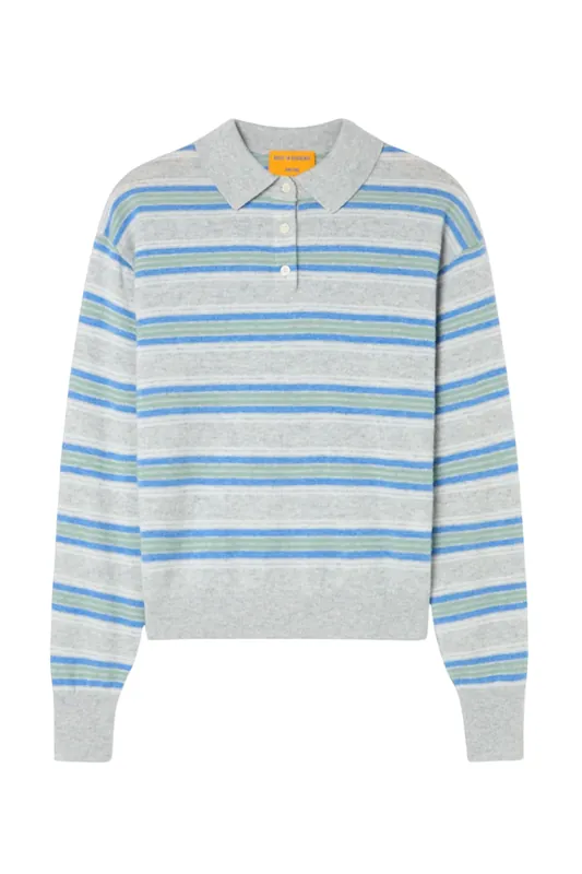 Collegiate Stripe Polo | Stone Combo - Guest in Residence