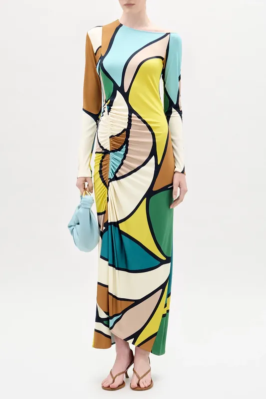 Ilania Dress | Abstract Print - Silvia Tcherassi