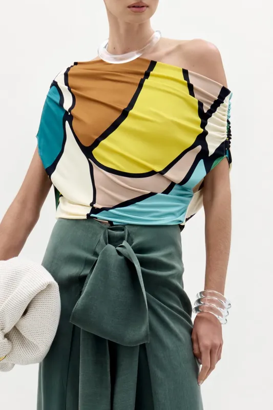 Indiana Blouse | Abstract Print - Silvia Tcherassi