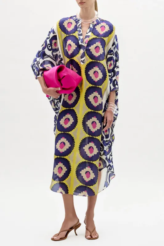 Ilse Tunic | Yellow Mosaic - Silvia Tcherassi