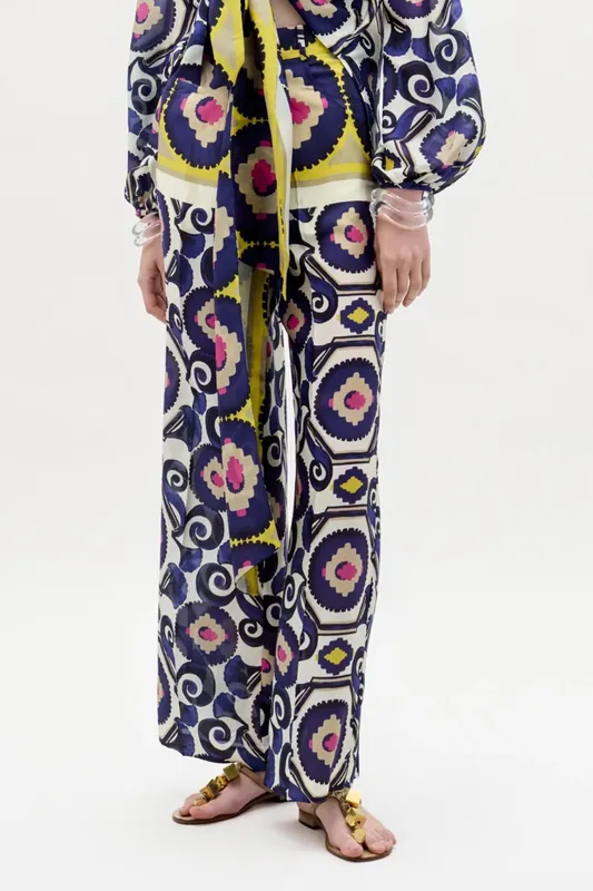 Emine Pant | Yellow Mosaic - Silvia Tcherassi
