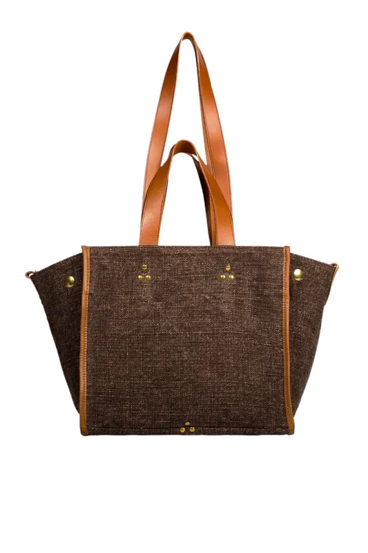 Léon S Tote | Chocolat Linen - Jerome Dreyfuss