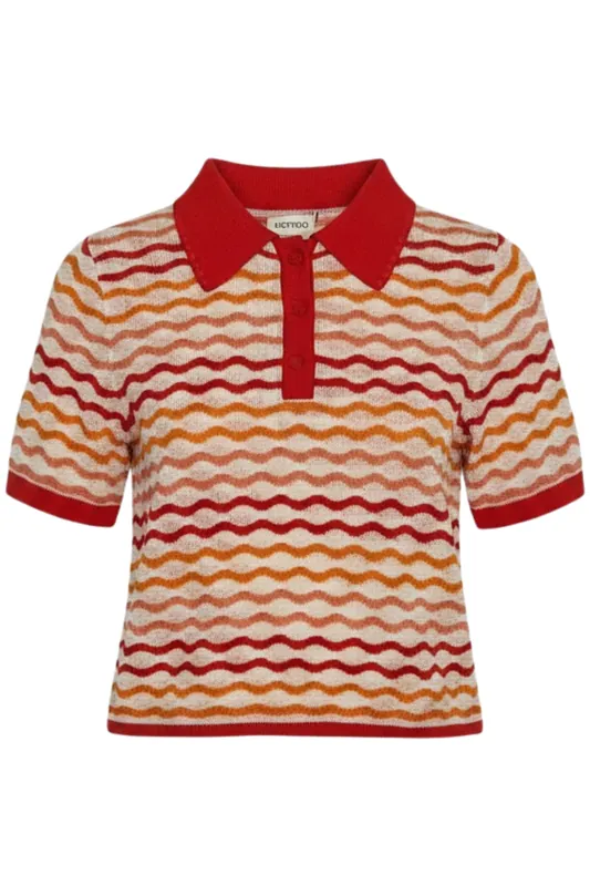 Mullu Polo Shirt | Multi Orange - ESCVDO