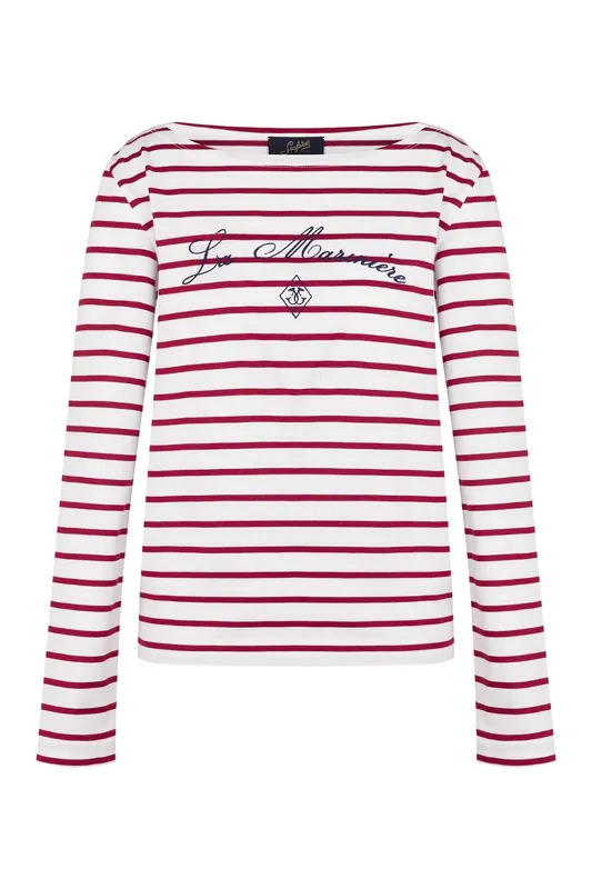 Marines T-Shirt | White/Red Stripes