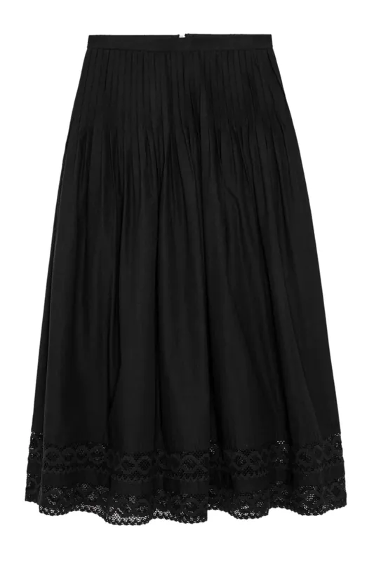 The Structured Victorian Skirt | Black - The Great