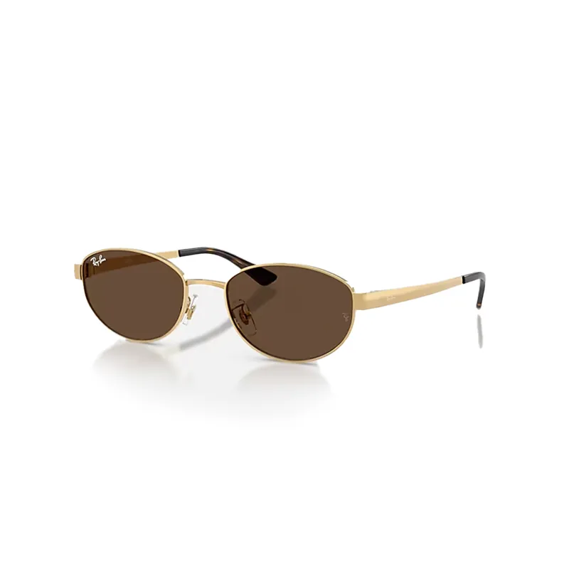 Ray-Ban RB3774D Sunglasses Arista Gold Dark Brown