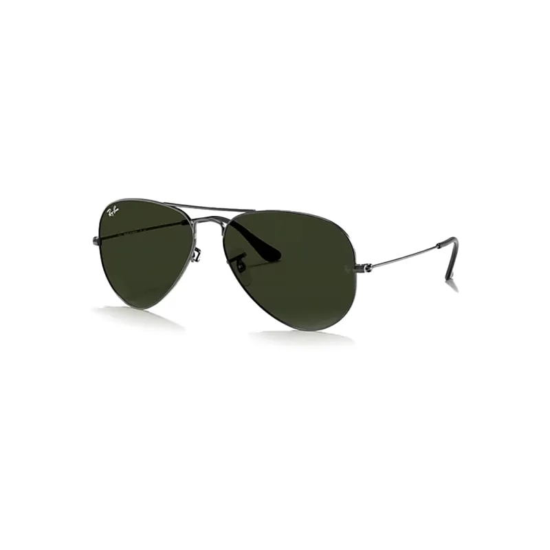 Ray-Ban Aviator Classic Sunglasses Gunmetal G-15 Green Polarized