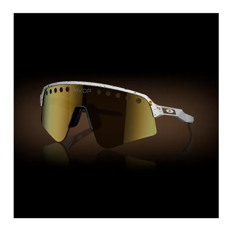 Oakley Sutro Lite Sweep Sunglasses MVDP Red Gold Splatter Prizm 24k Lenses